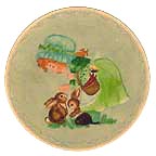 Making Friends collector plate by Deborah Bell Jarratt