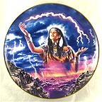 Maiden of the Mystical Lightning collector plate by David Penfound