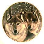 Eyes Of Winter collector plate by Cassandra Graham