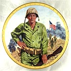 John Wayne, Symbol Of America's Fighting Forces collector plate by Robert Tanenbaum