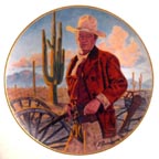 John Wayne, Champion Of The West collector plate by Robert Tanenbaum
