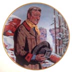 John Wayne, Pine Ridge collector plate by Robert Tanenbaum