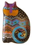 Tapestry Tabbies collector plate by Laurel Burch