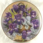 Mogambo Iris Plate collector plate by Katharine Austen