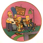 A Family For The 90s collector plate by Matt Groening