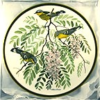 Magnolia Warbler collector plate by Arthur Singer
