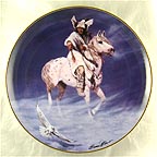 Spirit Of The Winter Hawk collector plate by Hermon Adams
