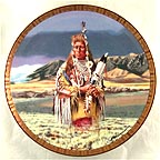 Medicine Crow collector plate by Tom Beecham