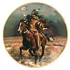 Triumphant Warrior collector plate by Tom Beecham