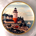 Summer Seaport collector plate by Harry Wysocki