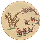 Beneath The Plum Branch collector plate by Shunsuke Suetomi