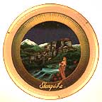 Shangri La collector plate by F. F. Long