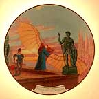 The Vision Of Leonardo collector plate by August Frank