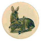 Deer collector plate by Gerhard Bochmann