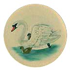 Swan collector plate by Gerhard Bochmann