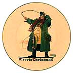 Jolly Coachman collector plate by Norman Rockwell