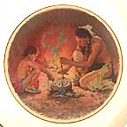 Turquoise Bead Maker collector plate by Eanger Irving Couse