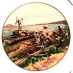 Arrival Of Sargeant Pryor collector plate by John Clymer
