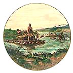 The Lewis Crossing collector plate by John Clymer