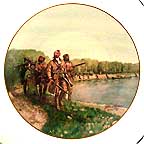 Up The Jefferson collector plate by John Clymer