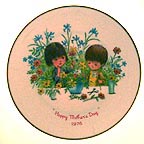 Children With Flowers collector plate