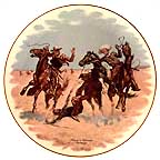 Aiding A Comrade collector plate by Frederic Remington