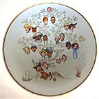 A Family Tree collector plate by Norman Rockwell