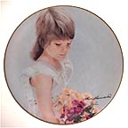 Tuesday's Child collector plate by Leon Barnard