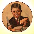 Butterboy collector plate by Norman Rockwell