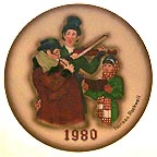 Christmas Trio collector plate by Norman Rockwell
