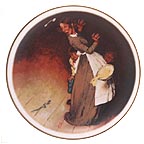 The Snake Escapes collector plate by Norman Rockwell