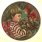 Christmas Morning collector plate by Violet Parkhurst
