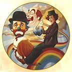 Rainbow's End collector plate by Chuck Oberstein