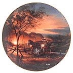 Morning Rounds collector plate by Terry Redlin