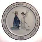 Angel and King collector plate by Norman Rockwell