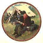 A Letter From Home collector plate by Don Prechtel