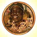 The Great Willie Mays collector plate by Robert Tanenbaum