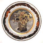 The Sagacious Monkey And The Boar collector plate by Shigekazu Hotta