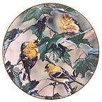 Goldfinches Of Summer collector plate by Danny O'Driscoll