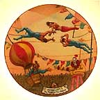 Aerialists collector plate by Franklin Moody