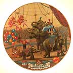 Elephants collector plate by Franklin Moody
