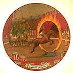 Equestrians collector plate by Franklin Moody