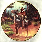 Confronting Danger collector plate by Chuck Ren