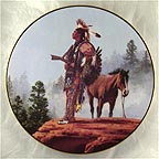 Solemn Reflection collector plate by Chuck Ren