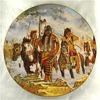 Lakota Rendezvous collector plate by Michael Gentry