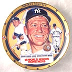 18 World Series Home Runs collector plate by Robert Tanenbaum