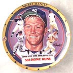 536 Home Runs collector plate by Robert Tanenbaum
