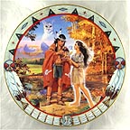 A Bashful Courtship collector plate by Alessandro Biffignandi