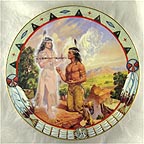 Peace Pipe collector plate by Alessandro Biffignandi