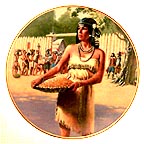 Pocahontas collector plate by David Wright